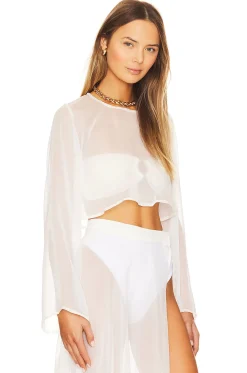 Women Shani Shemer Matching Sets>Grace Cropped Shirt