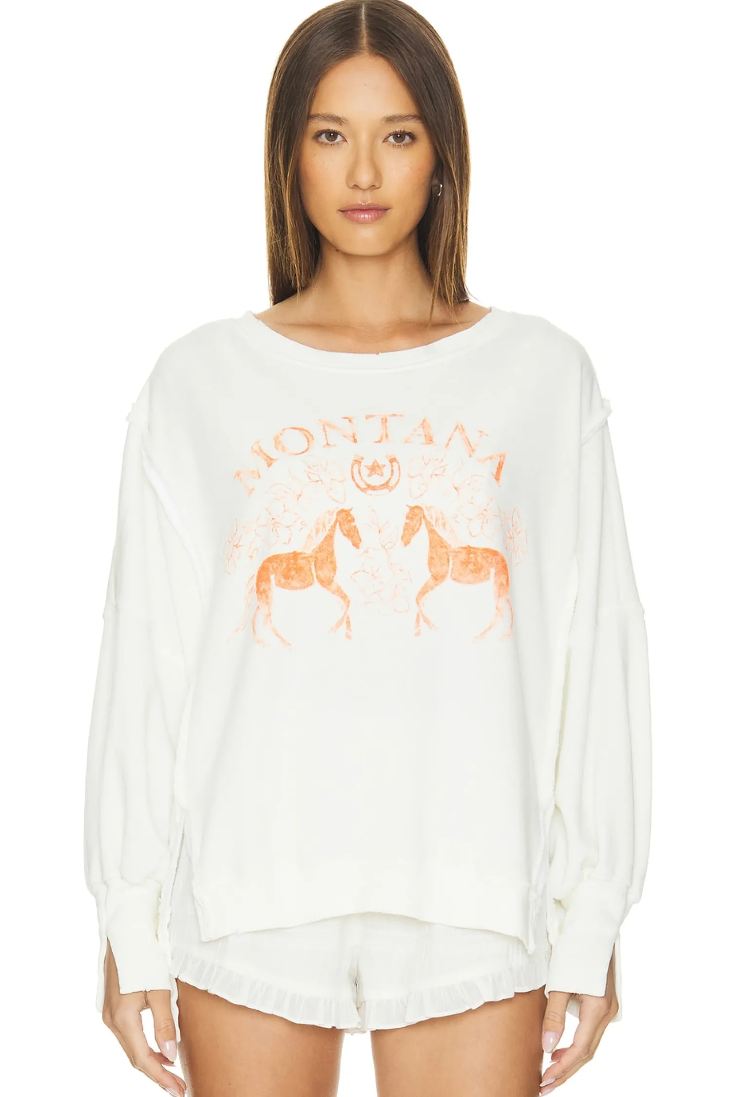 Women Free People Loungewear>Graphic Camden Sweatshirt