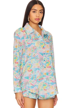 Women Lovers and Friends Matching Sets>Groovy Delight Shirt