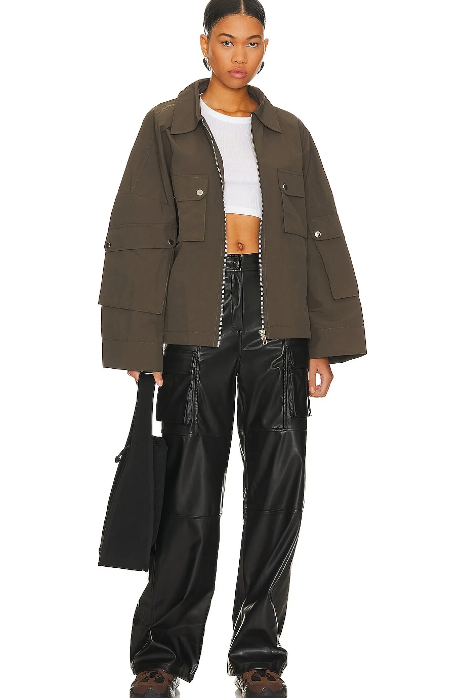 Women superdown Pants>Halley Faux Leather Pant