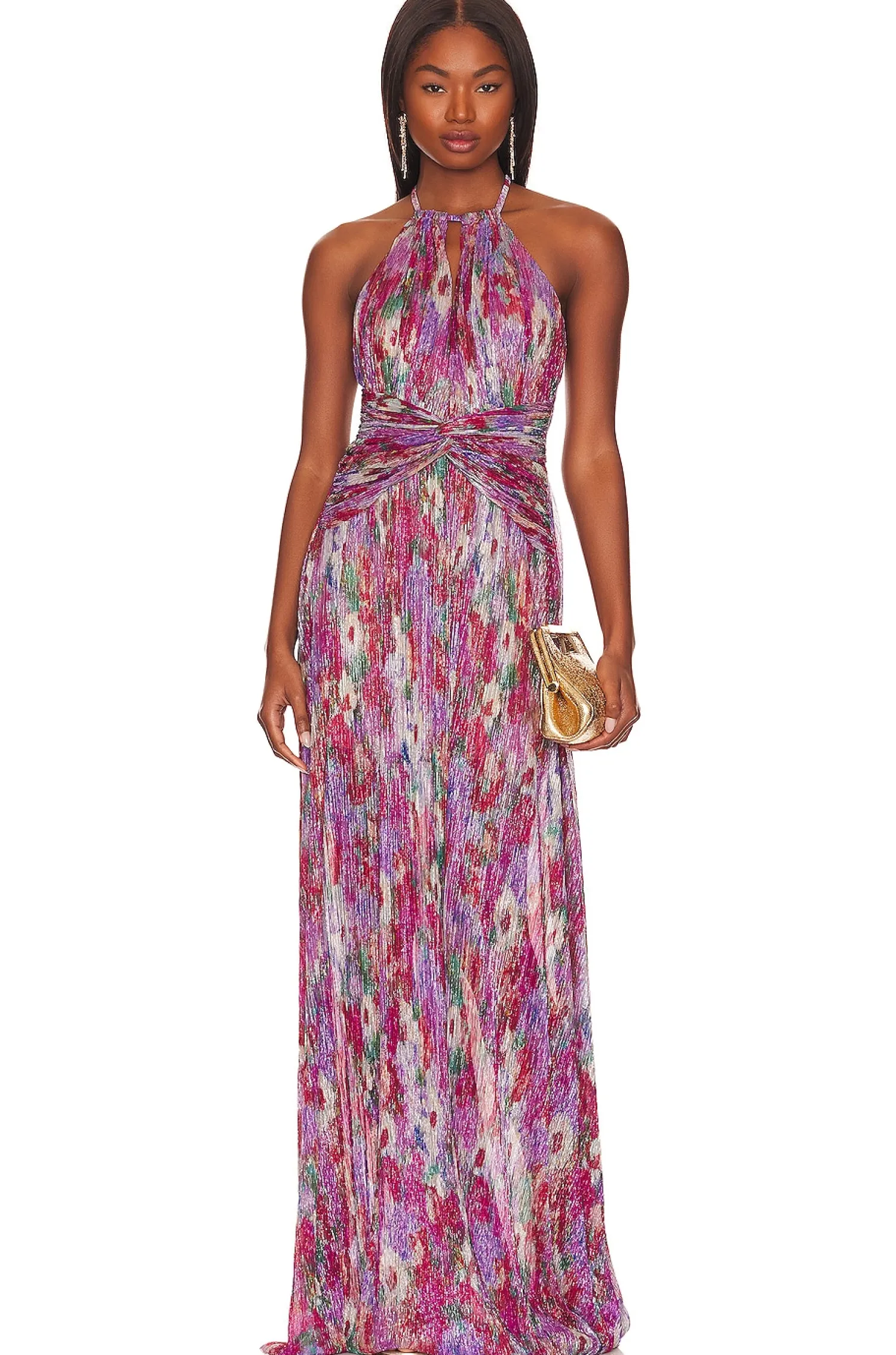 Women PatBO Dresses>Halter Neck Maxi Dress