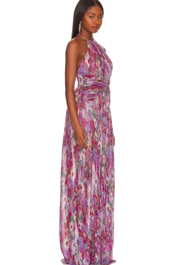 Women PatBO Dresses>Halter Neck Maxi Dress