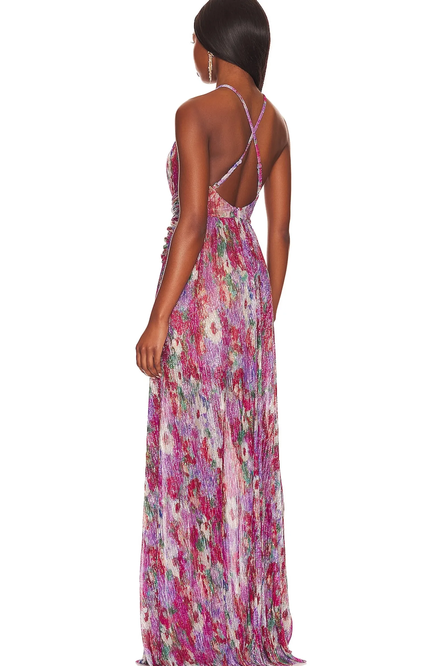 Women PatBO Dresses>Halter Neck Maxi Dress