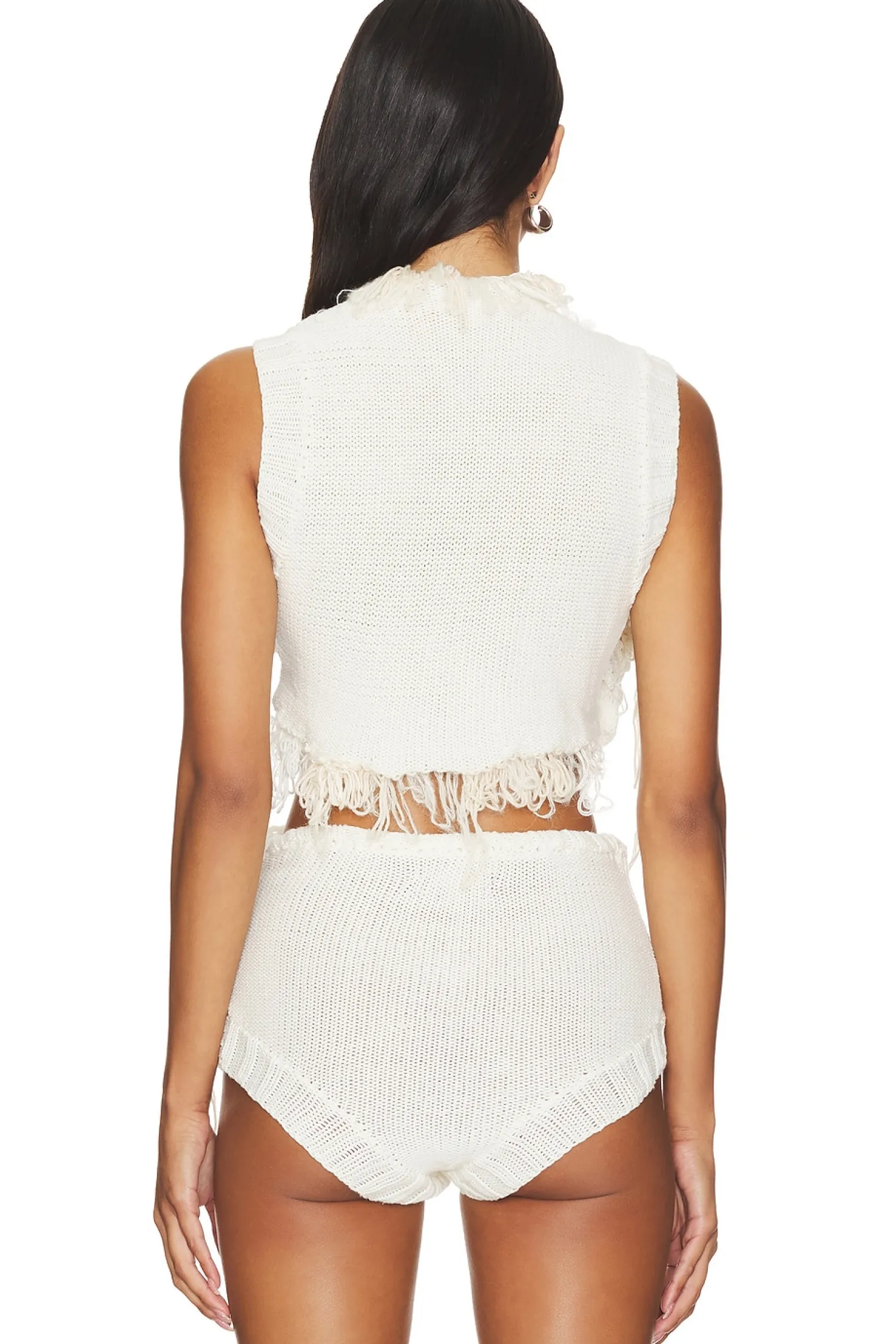 Women Yuhan Wang Matching Sets>Hand Knitted Rose Vest