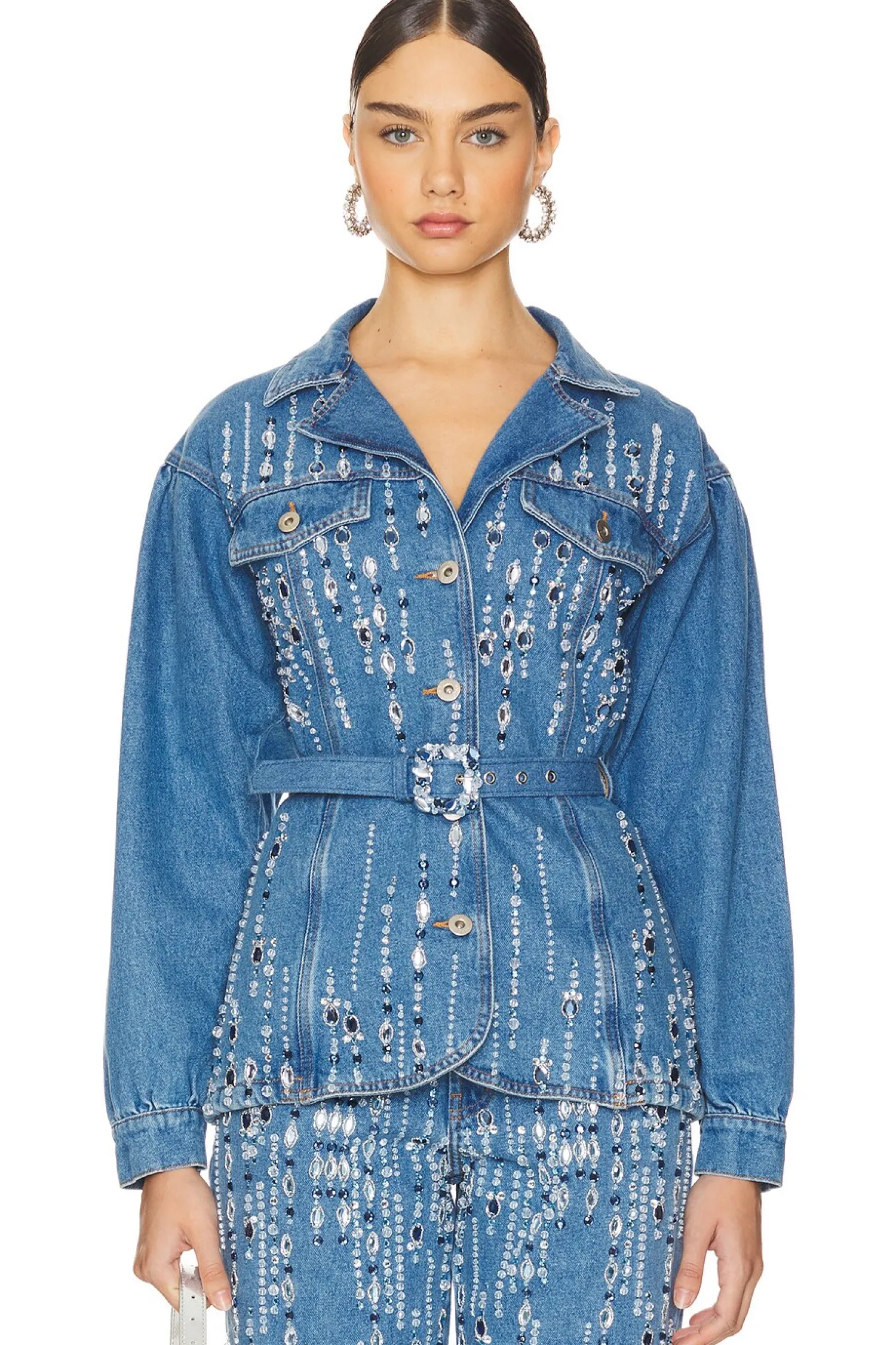 Women PatBO Matching Sets|Jackets & Coats>Hand-Beaded Jacket