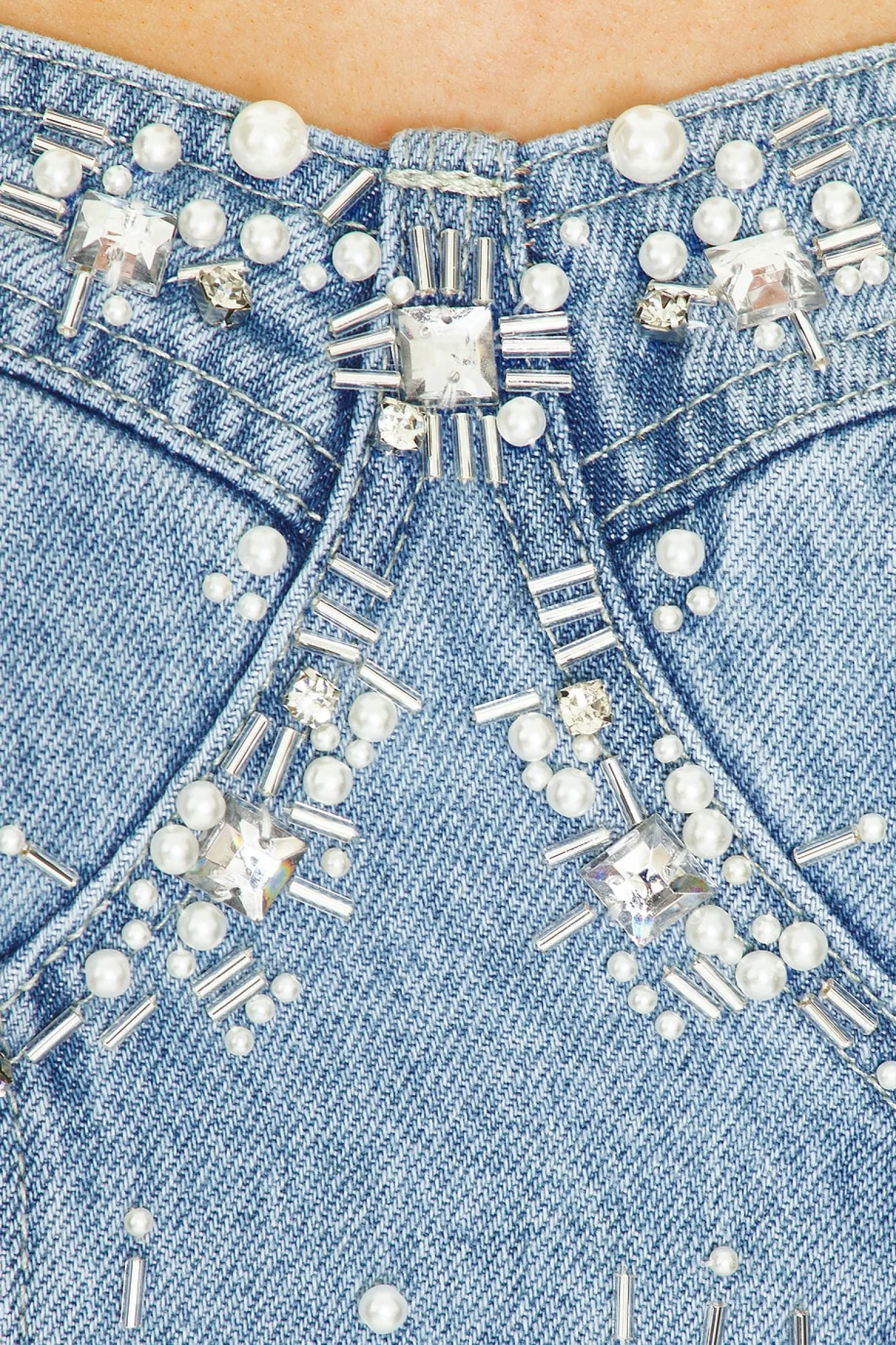 Women PatBO Matching Sets>Hand-Beaded Top