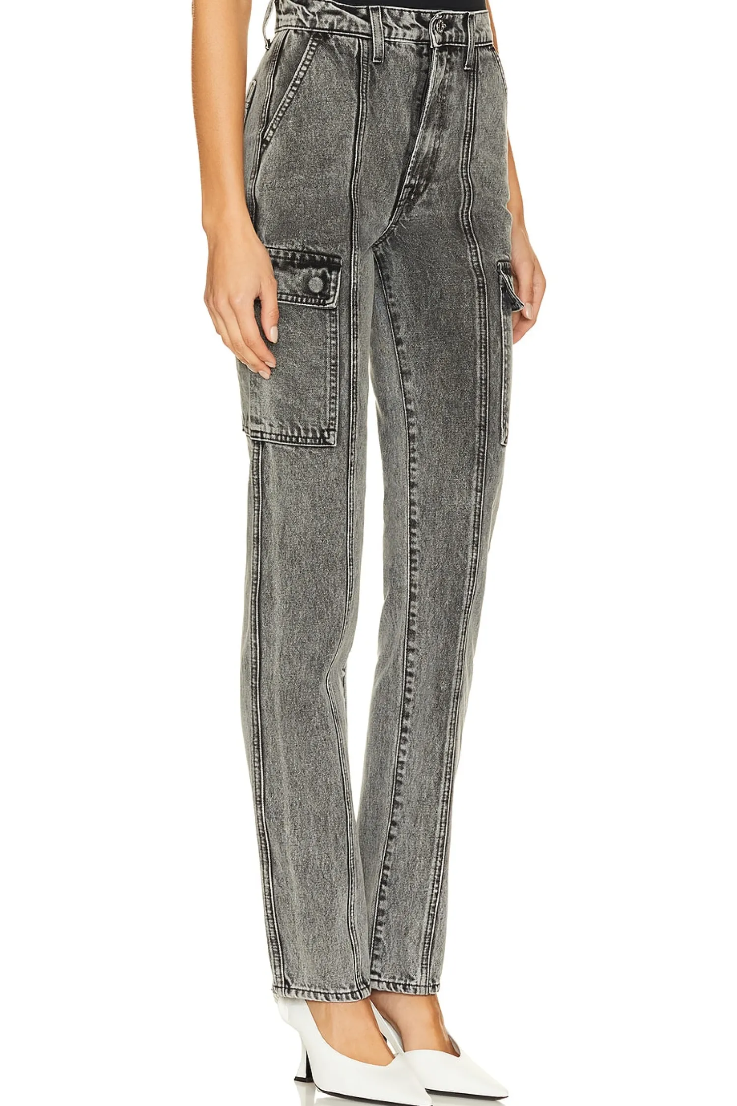 Women GRLFRND Pants>Harper High Rise Slim Cargo