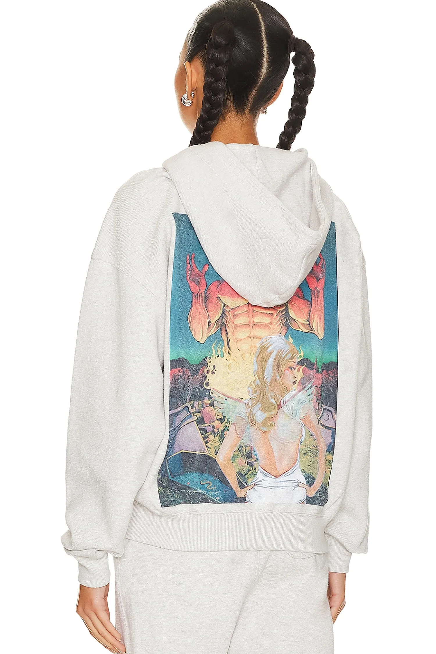 Women Boys Lie Loungewear>Hatchet Cemetery Interlock Hoodie