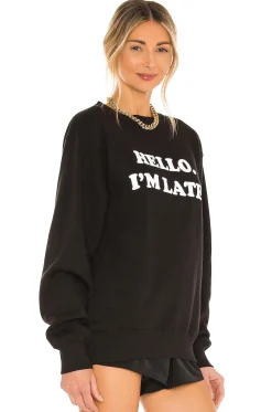 Women DEPARTURE Loungewear>Hello I'm Late Sweatshirt