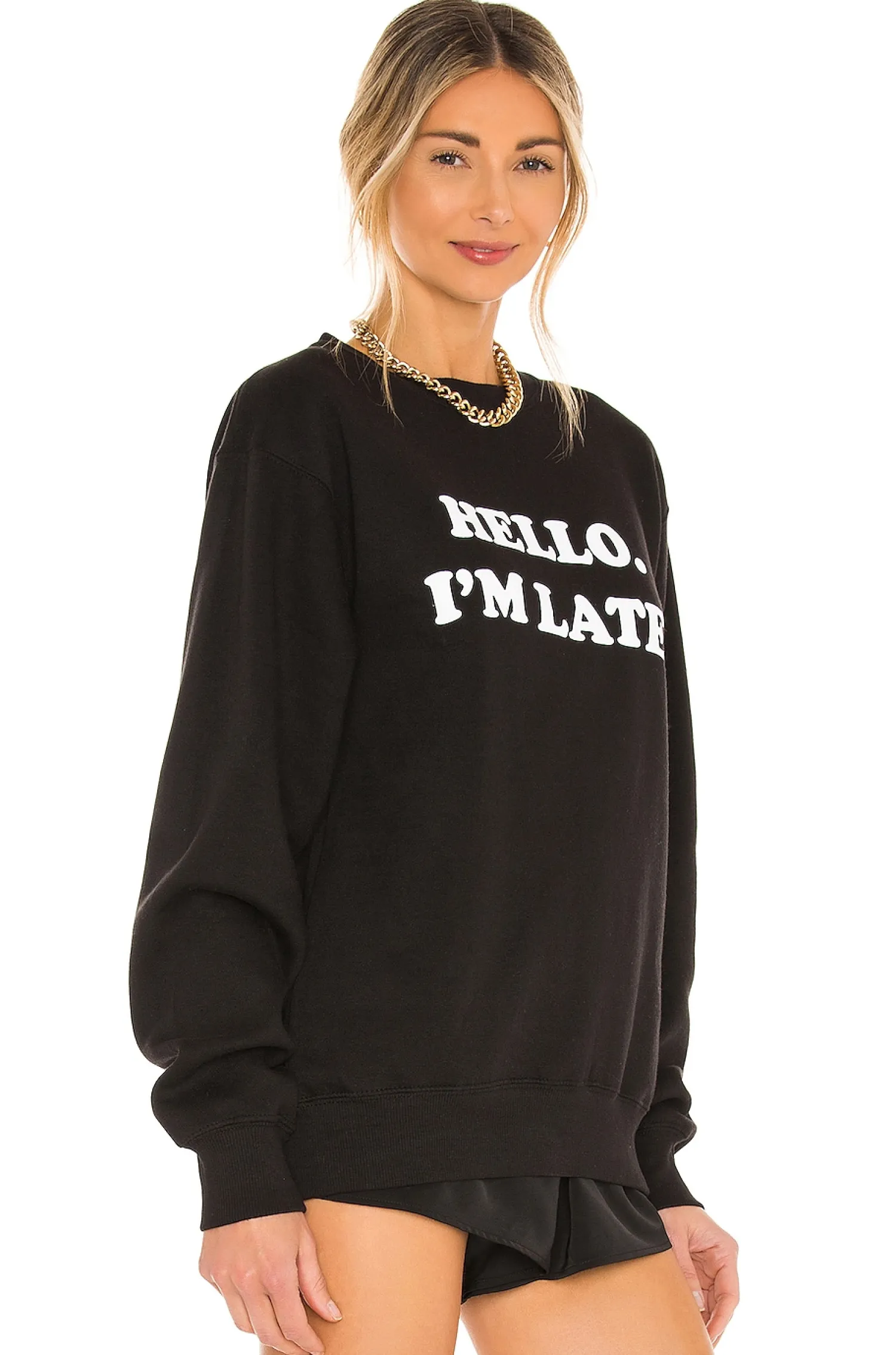 Women DEPARTURE Loungewear>Hello I'm Late Sweatshirt