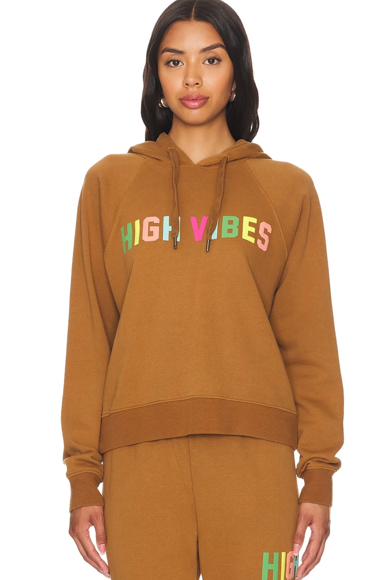 Women Spiritual Gangster Loungewear>High Vibes Harper Crop Hoodie