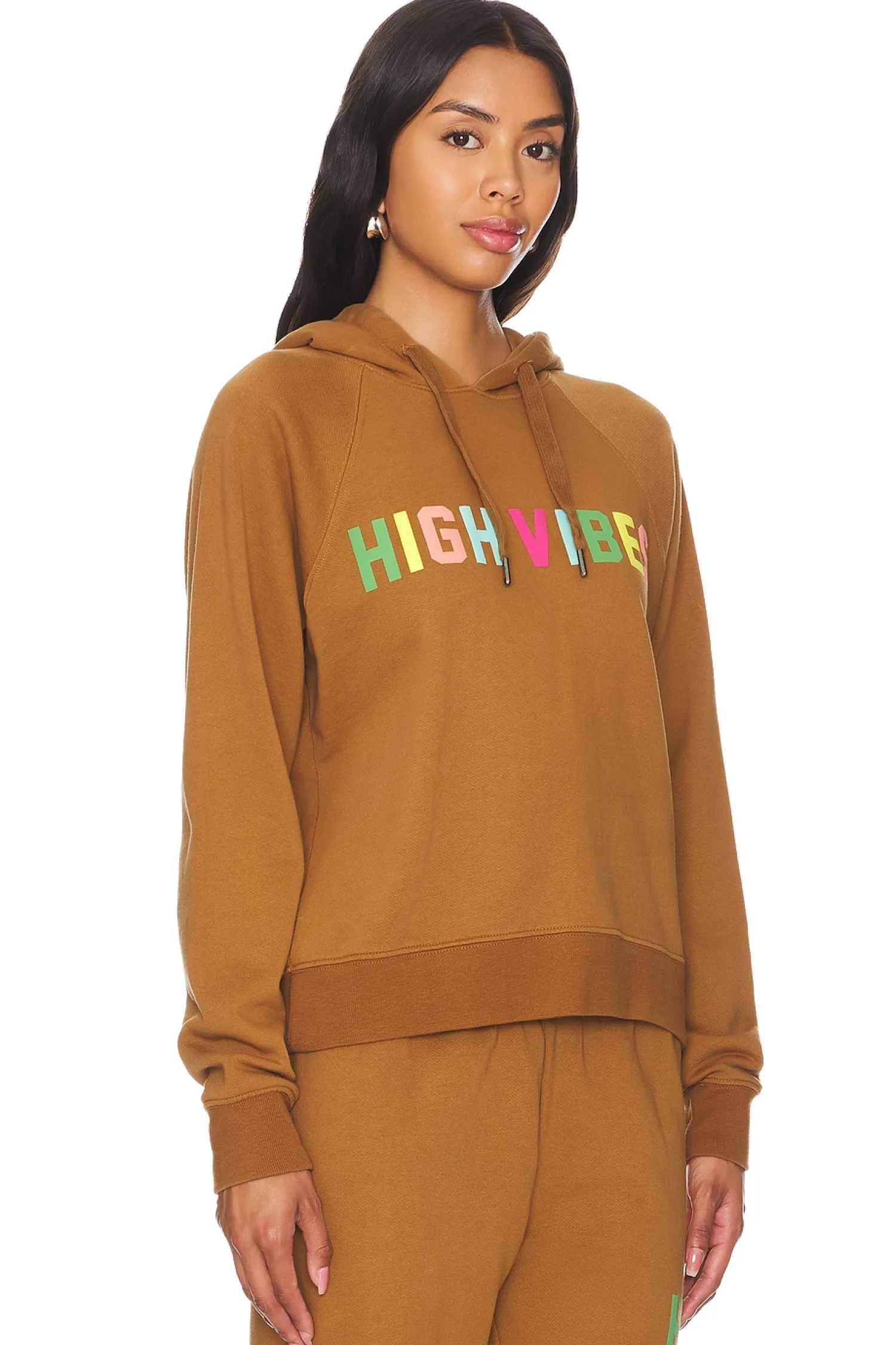 Women Spiritual Gangster Loungewear>High Vibes Harper Crop Hoodie