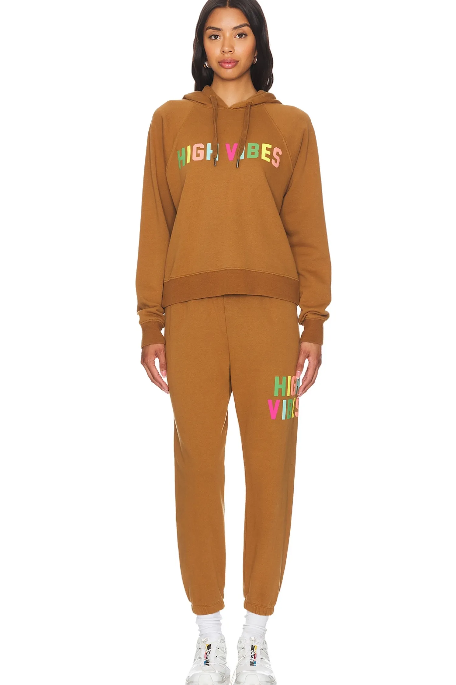 Women Spiritual Gangster Loungewear>High Vibes Harper Crop Hoodie