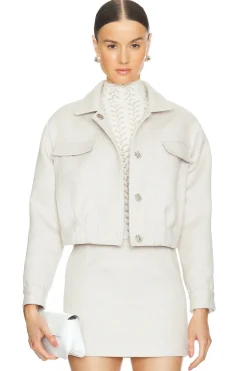 Women SABLYN Jackets & Coats>Holis Cropped Pleated Jacket