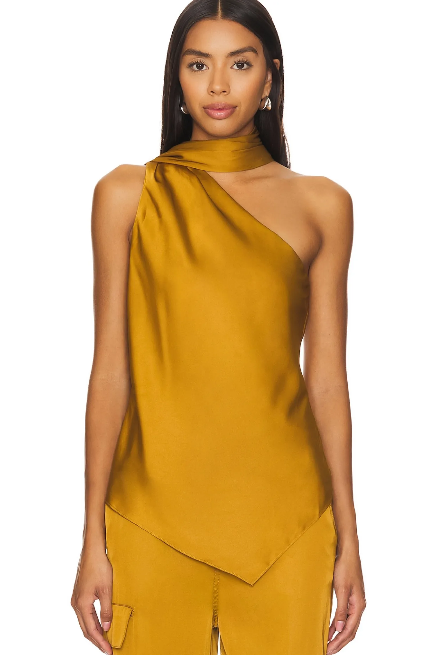 Women ET OCHS Matching Sets>Isadora Tie Neck Top