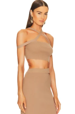 Women Michael Costello Matching Sets>Ismane Knit Crop Top