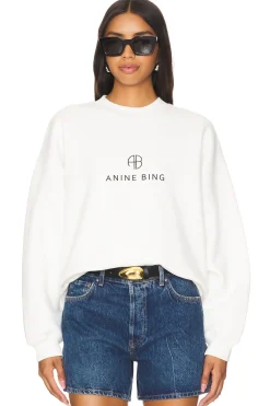 Women ANINE BING Loungewear>Jaci Sweatshirt Monogram