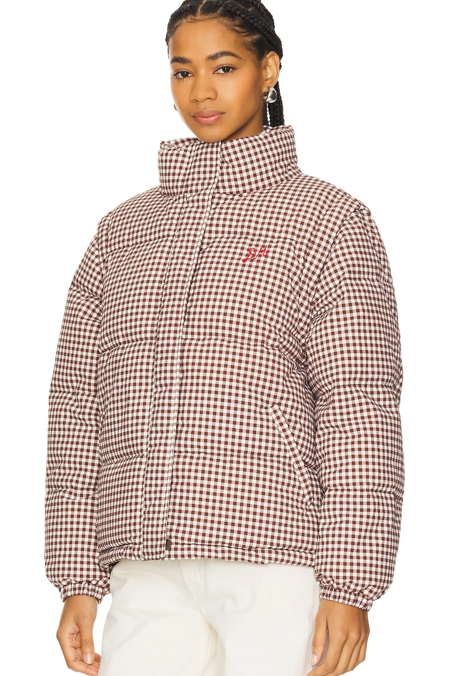 Women Damson Madder Jackets & Coats>Jennifer Check Puffer