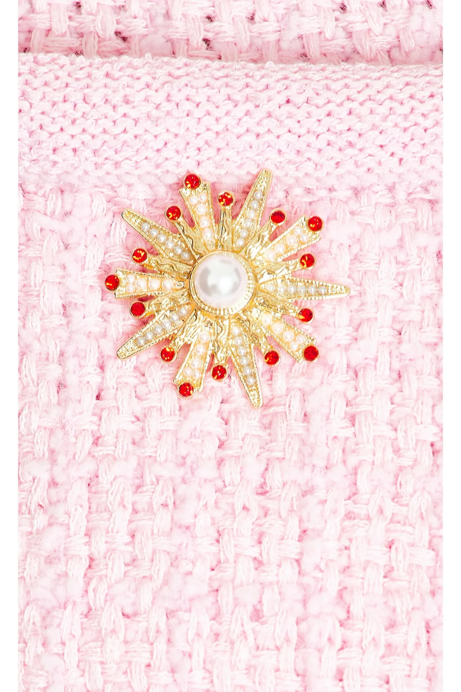 Women self-portrait Matching Sets>Jewel Button Knit Mini Skirt