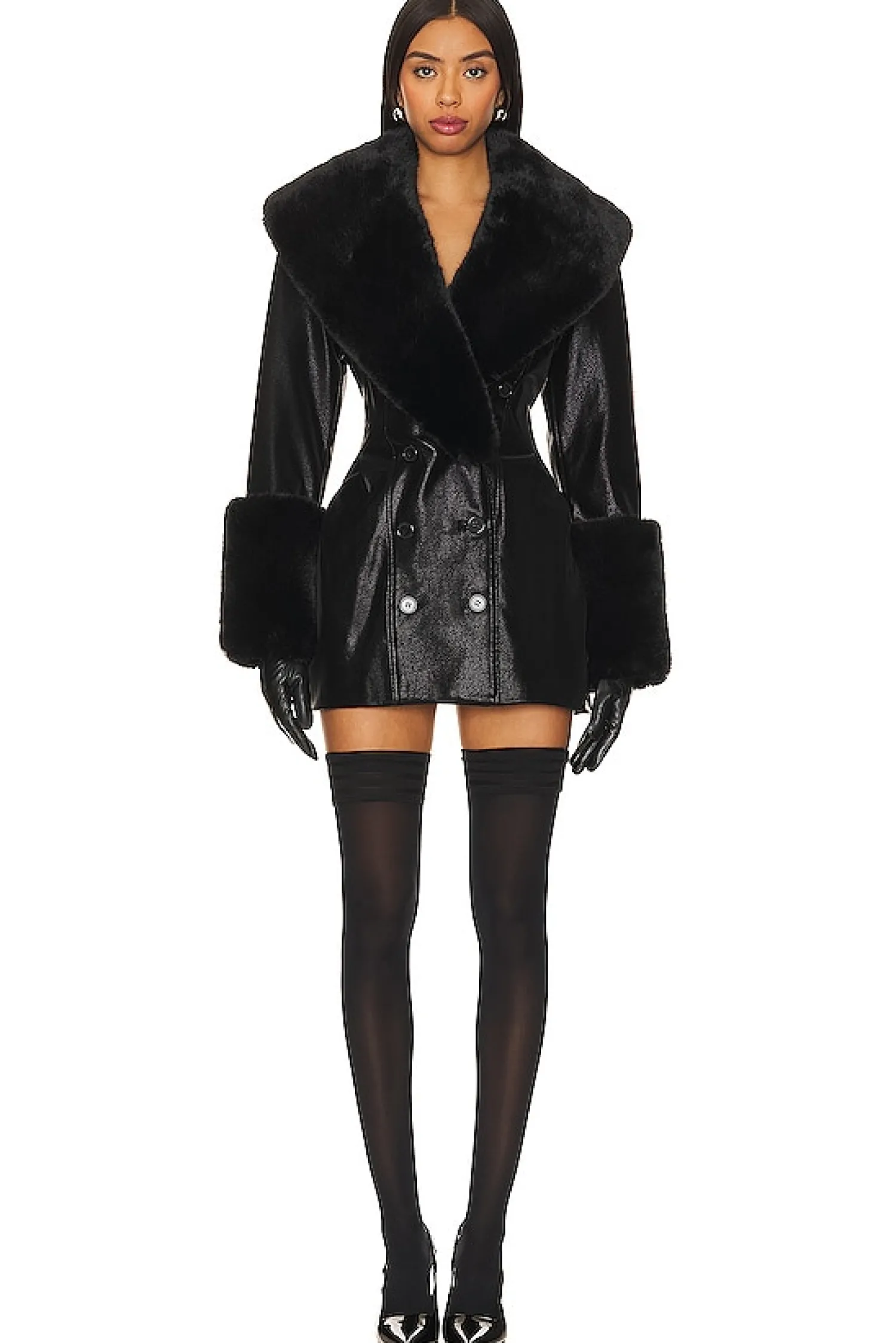 Women LOBA Jackets & Coats>Julieta Faux Leather Coat