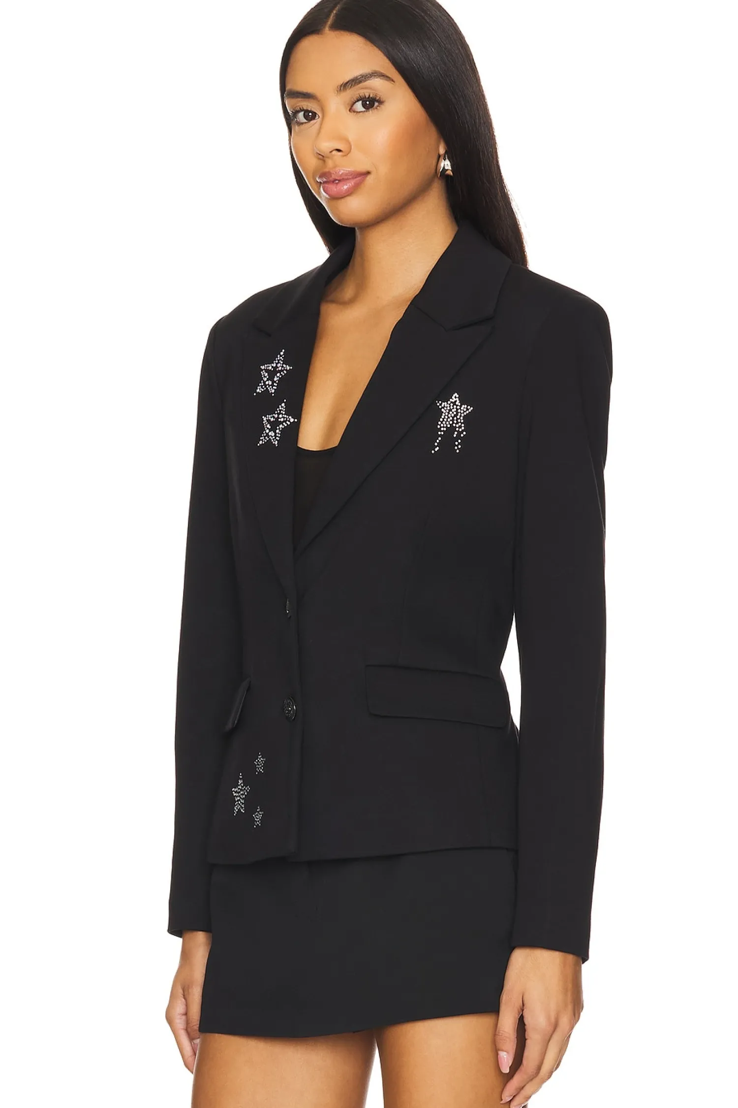 Women Central Park West Jackets & Coats>Junie Rhinestone Star Blazer
