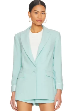 Women Alice + Olivia Jackets & Coats>Justine Roll Cuff Blazer
