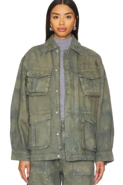 Women GRLFRND Jackets & Coats>Kaia Oversized Drawstring Jacket