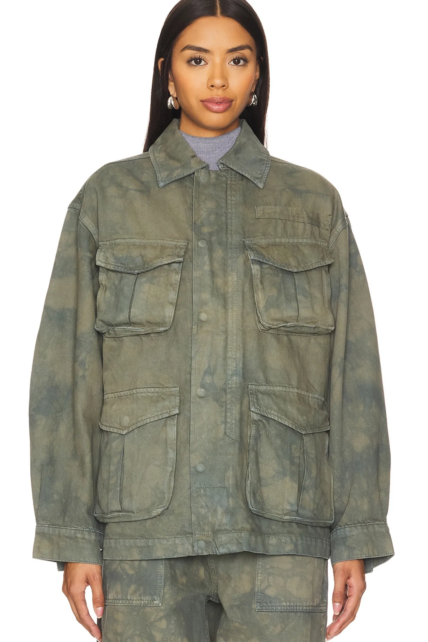 Women GRLFRND Jackets & Coats>Kaia Oversized Drawstring Jacket