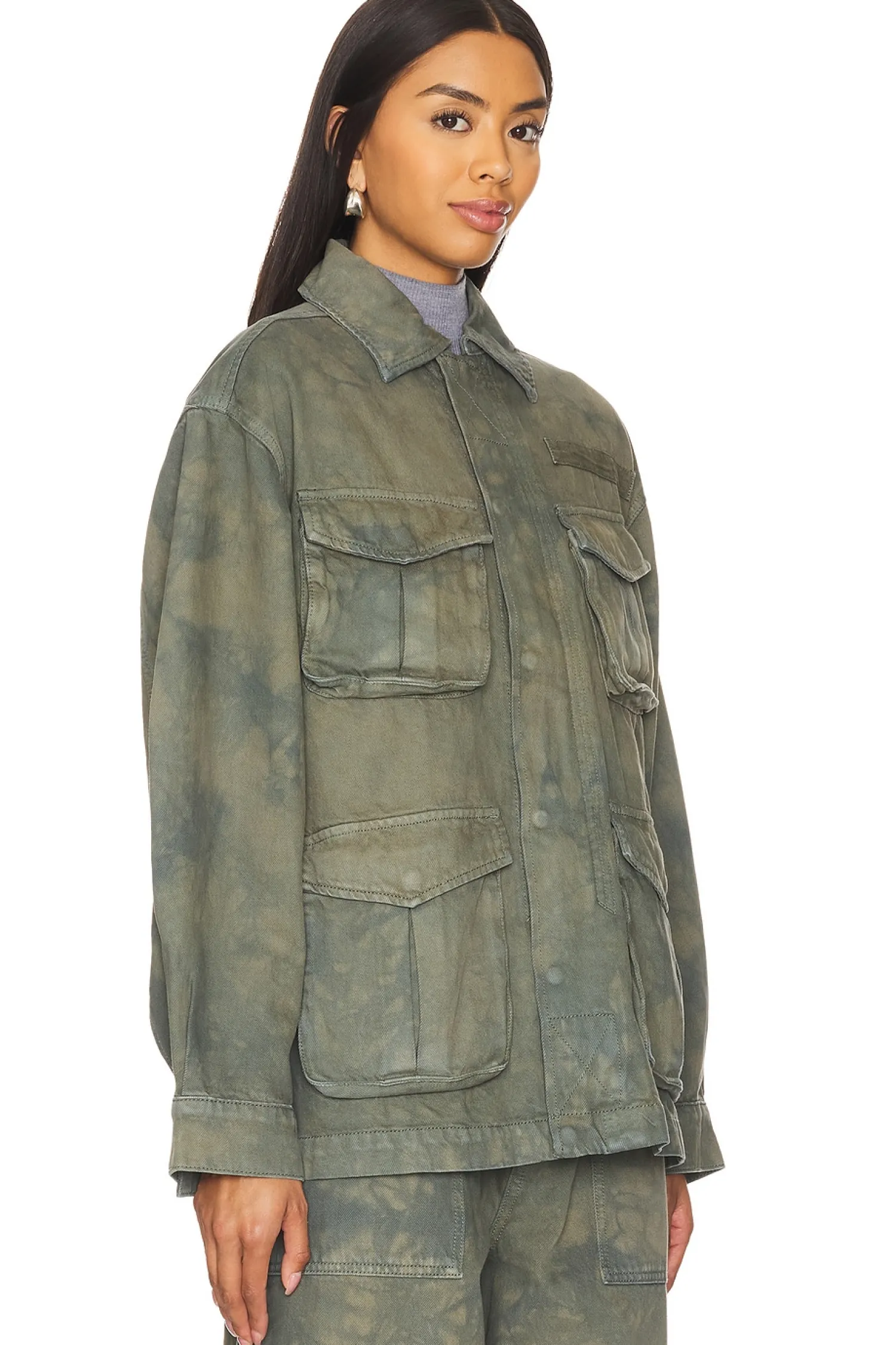 Women GRLFRND Jackets & Coats>Kaia Oversized Drawstring Jacket