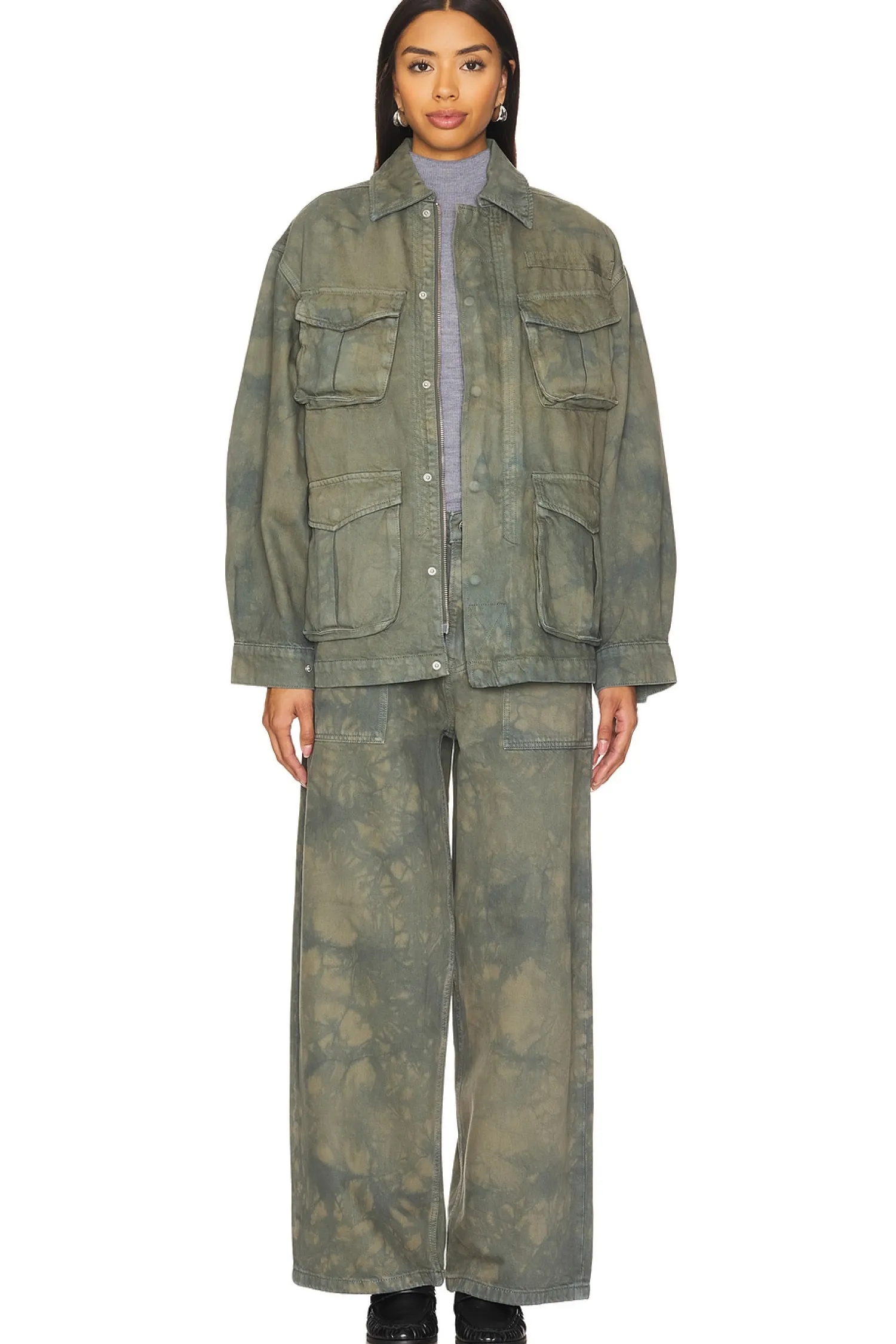 Women GRLFRND Jackets & Coats>Kaia Oversized Drawstring Jacket