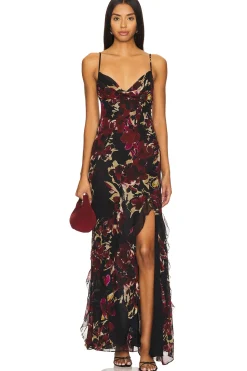 Women NICHOLAS Dresses>Kamila Ruffle Cowl Gown