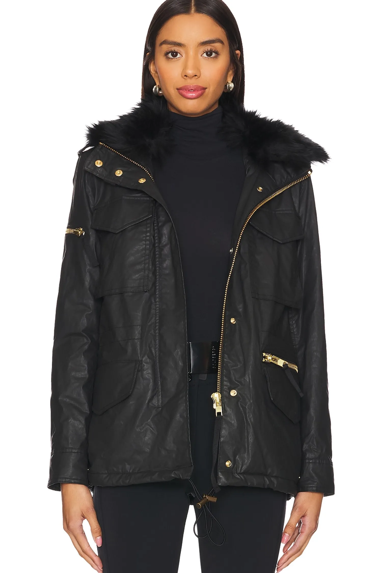 Women SAM. Jackets & Coats>Kate Shearling Trimmed Parka