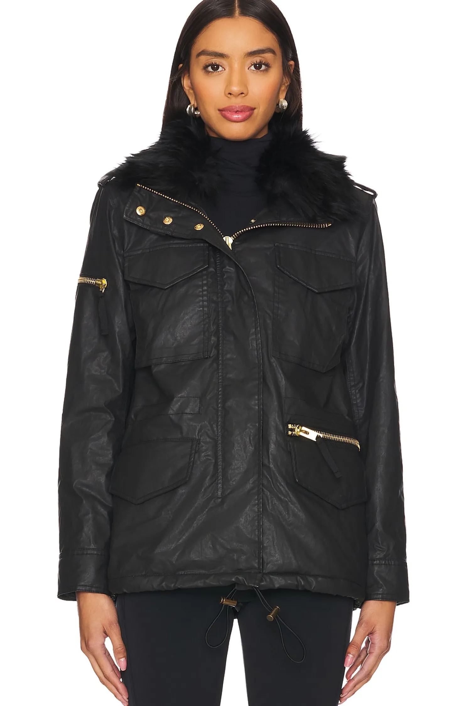 Women SAM. Jackets & Coats>Kate Shearling Trimmed Parka