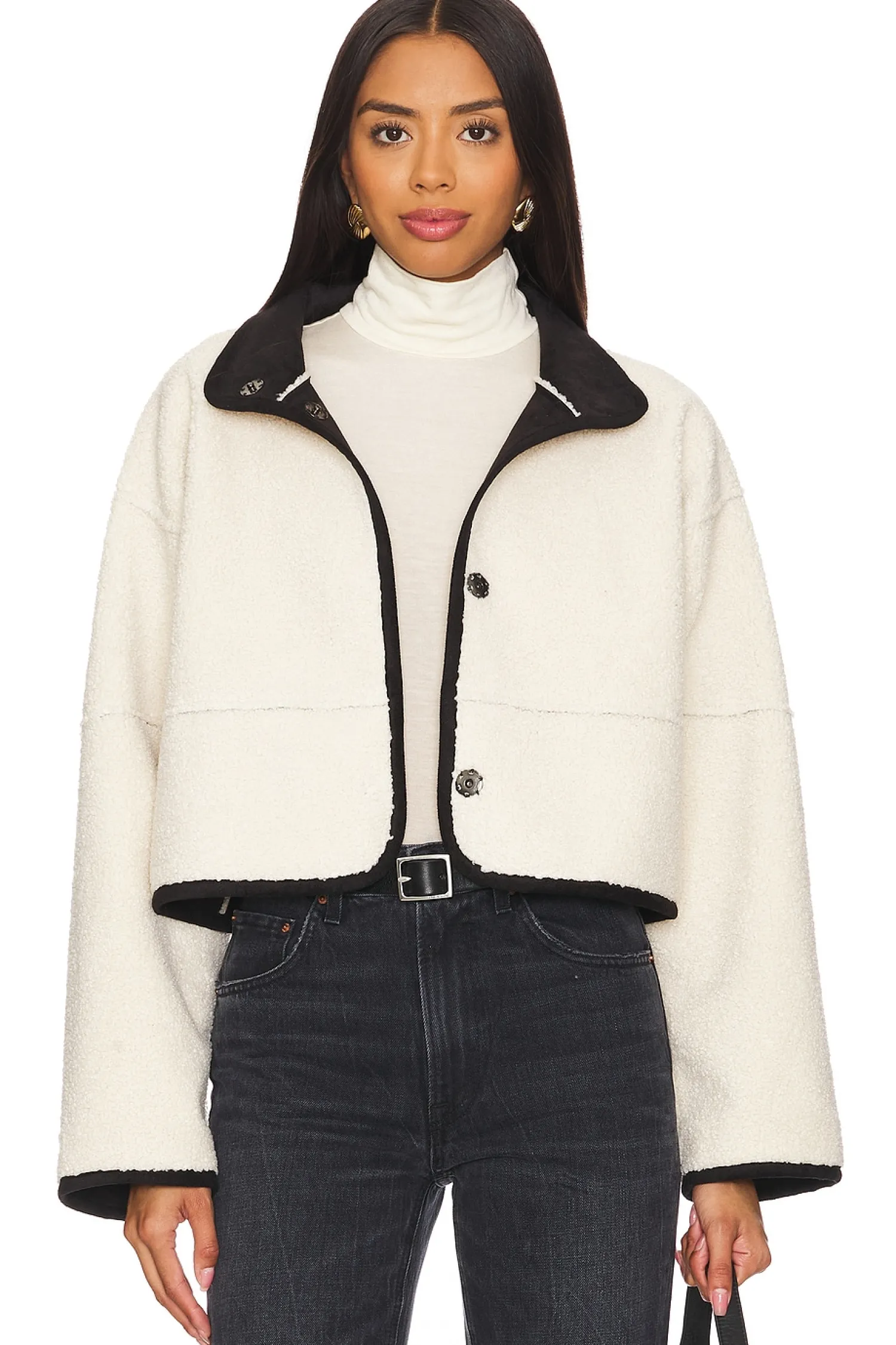 Women Velvet by Graham & Spencer Jackets & Coats>Kelly Reversible Sherpa Jacket