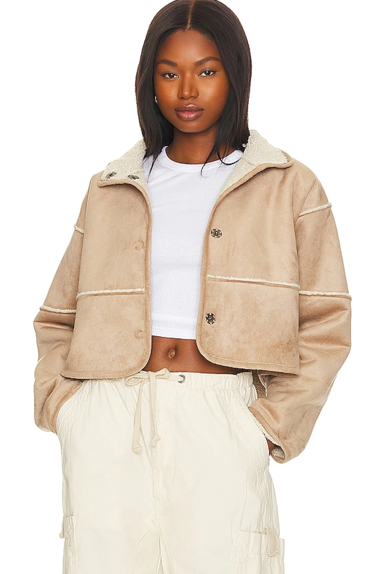 Women Velvet by Graham & Spencer Jackets & Coats>Kelly Reversible Sherpa Jacket