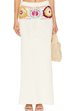 Women Lovers and Friends Matching Sets>Kestrel Crochet Maxi Skirt
