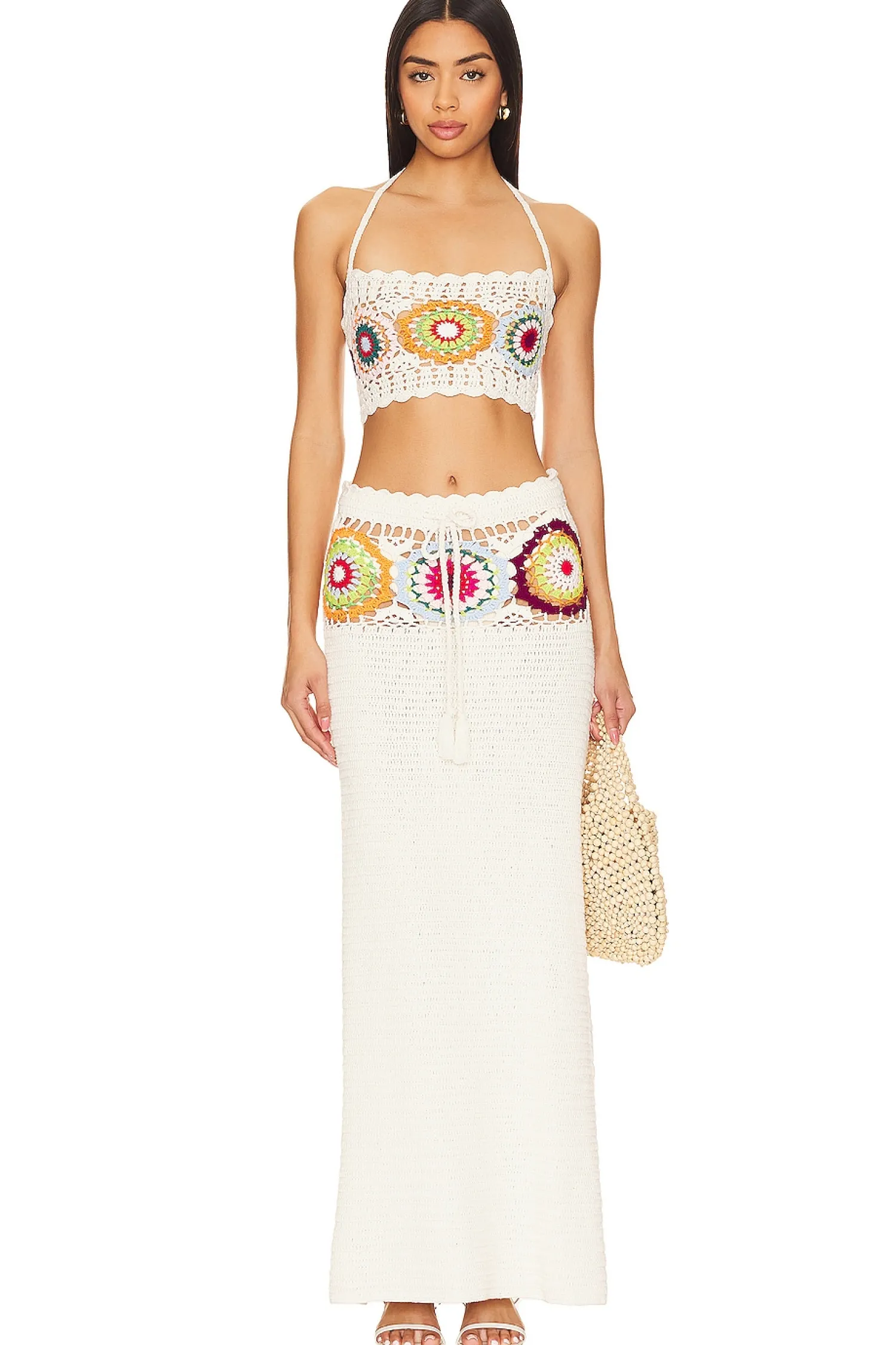 Women Lovers and Friends Matching Sets>Kestrel Crochet Maxi Skirt