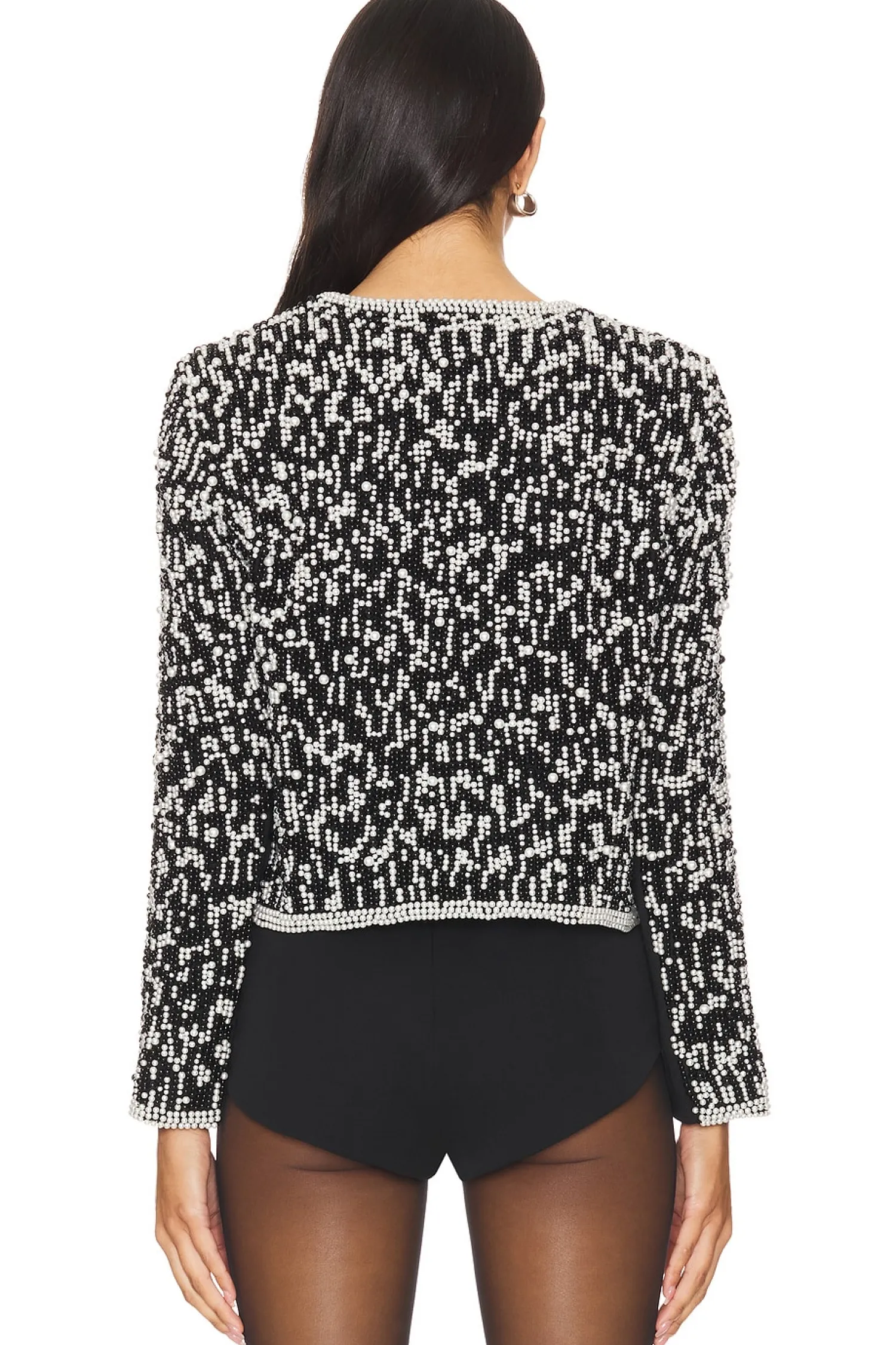 Women Alice + Olivia Jackets & Coats>Kidman Pearl Embellished Jacket
