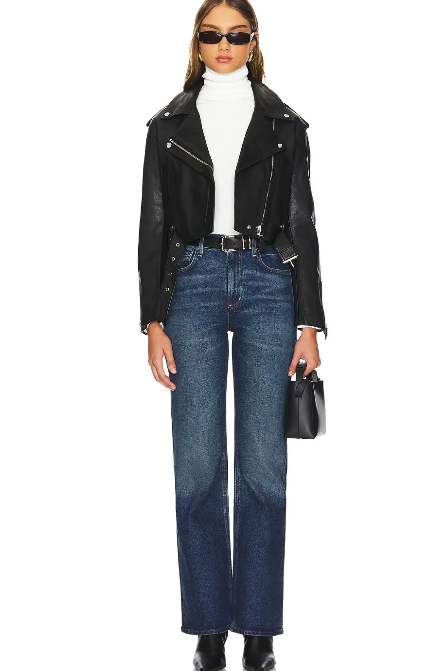 Women Citizens of Humanity Jackets & Coats>Kindra Cropped Moto Jacket
