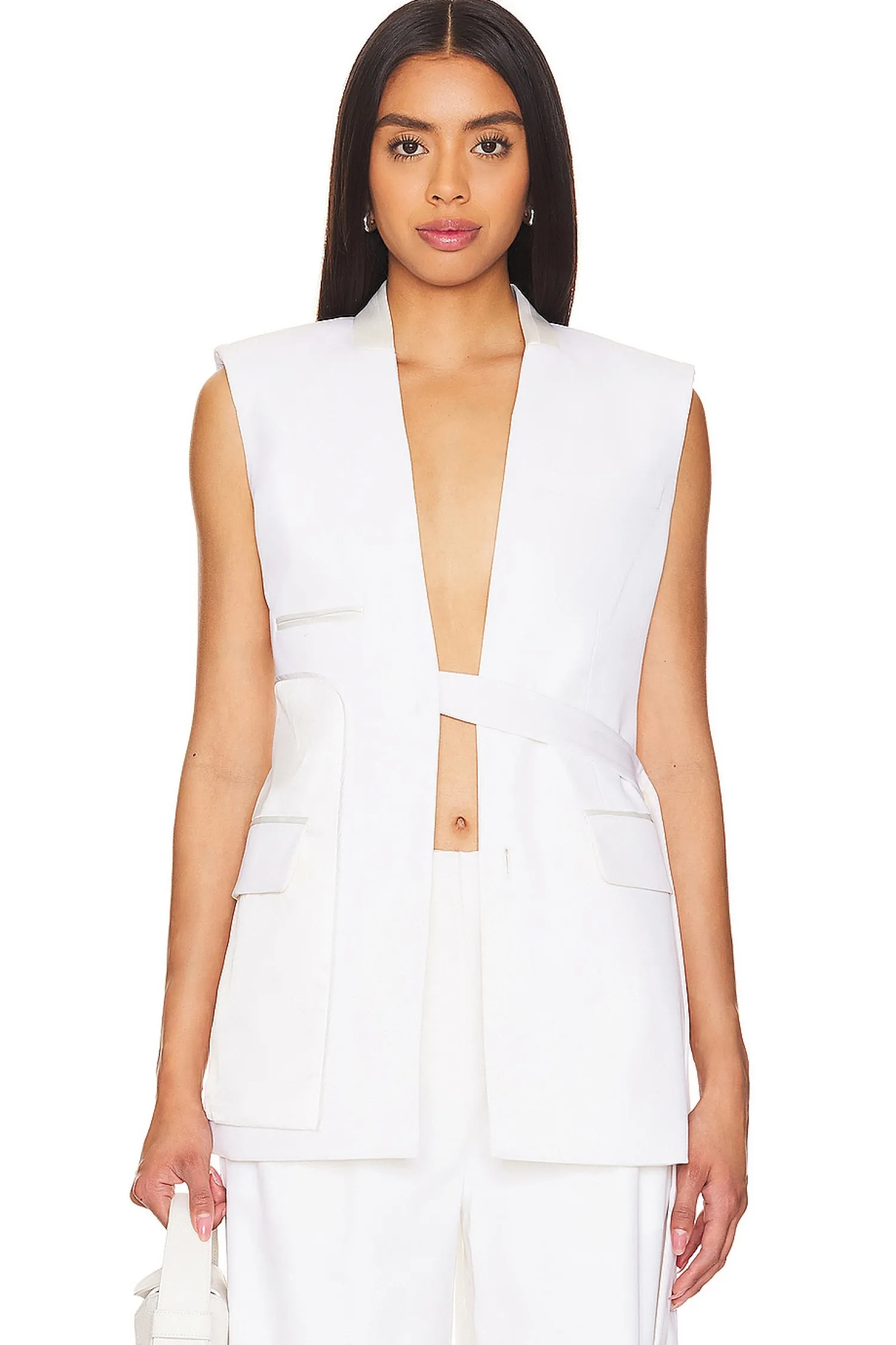 Women SIMKHAI Jackets & Coats>Kirby Reverse Tailored Vest