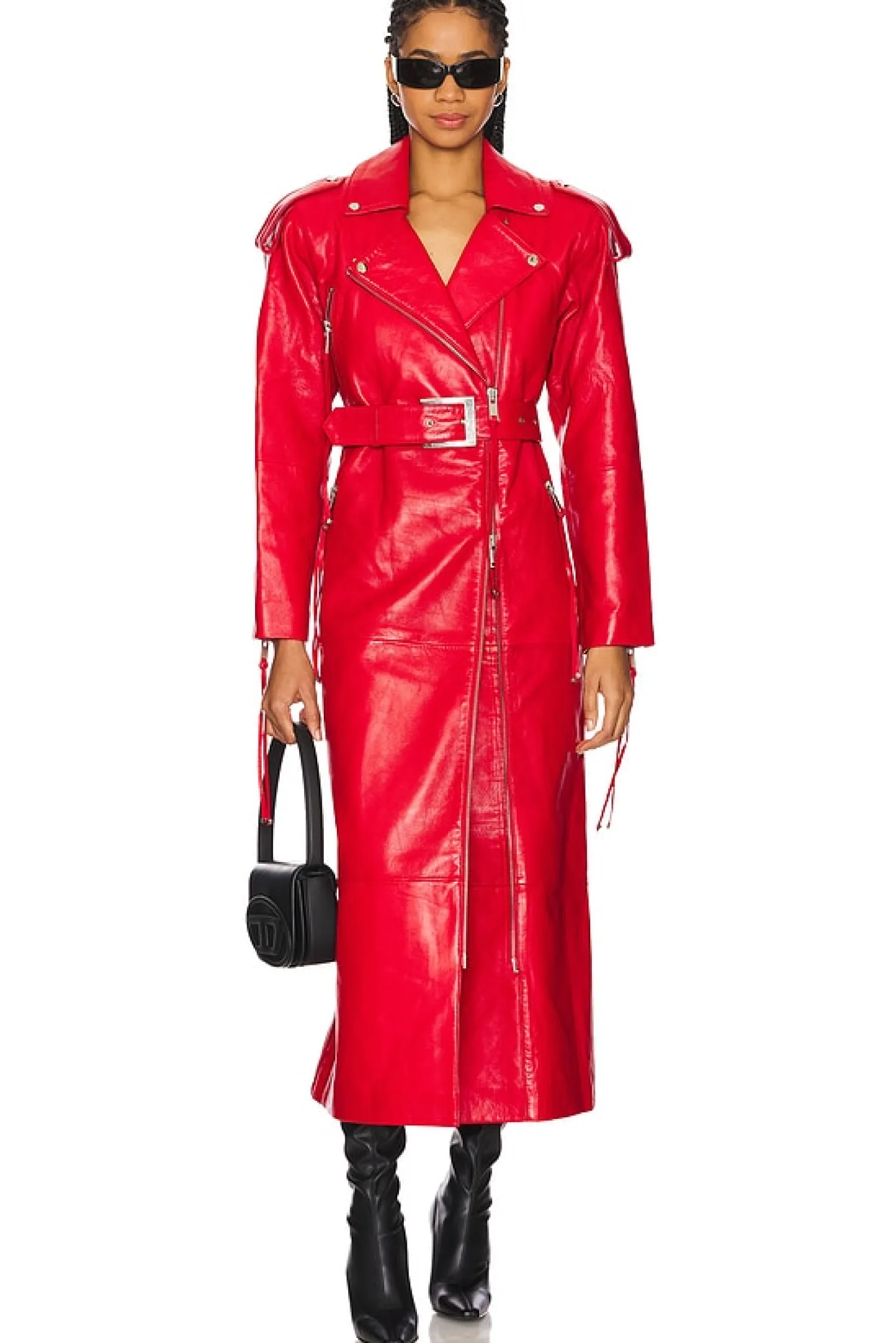 Women retrofete Jackets & Coats>Knightley Leather Trench Coat