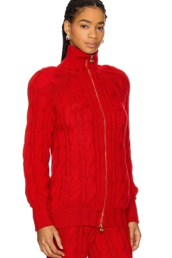 Women Rowen Rose Matching Sets>Knit Turtleneck Cardigan