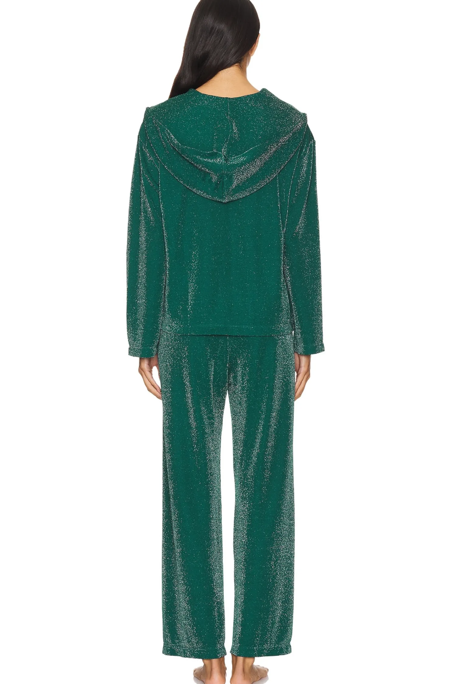 Women Sleeper Lingerie & Sleepwear>Kylie Lurex Hooded Set