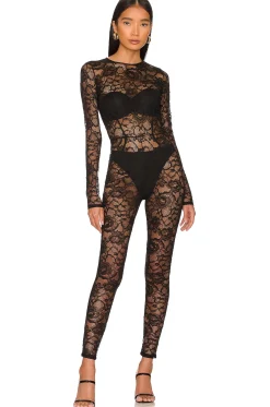 Women fleur du mal Jumpsuits>Lace Catsuit