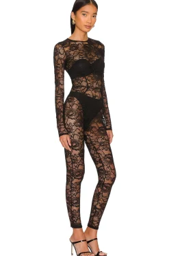 Women fleur du mal Jumpsuits>Lace Catsuit