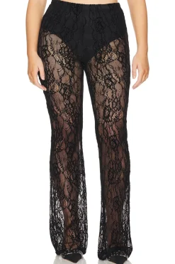 Women Good American Pants>Lace Flare Pant