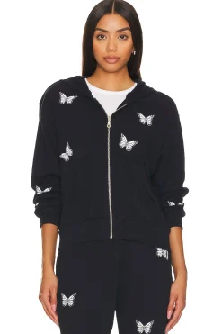Women Lauren Moshi Loungewear>Lachelle Crop Zip Up Hoodie