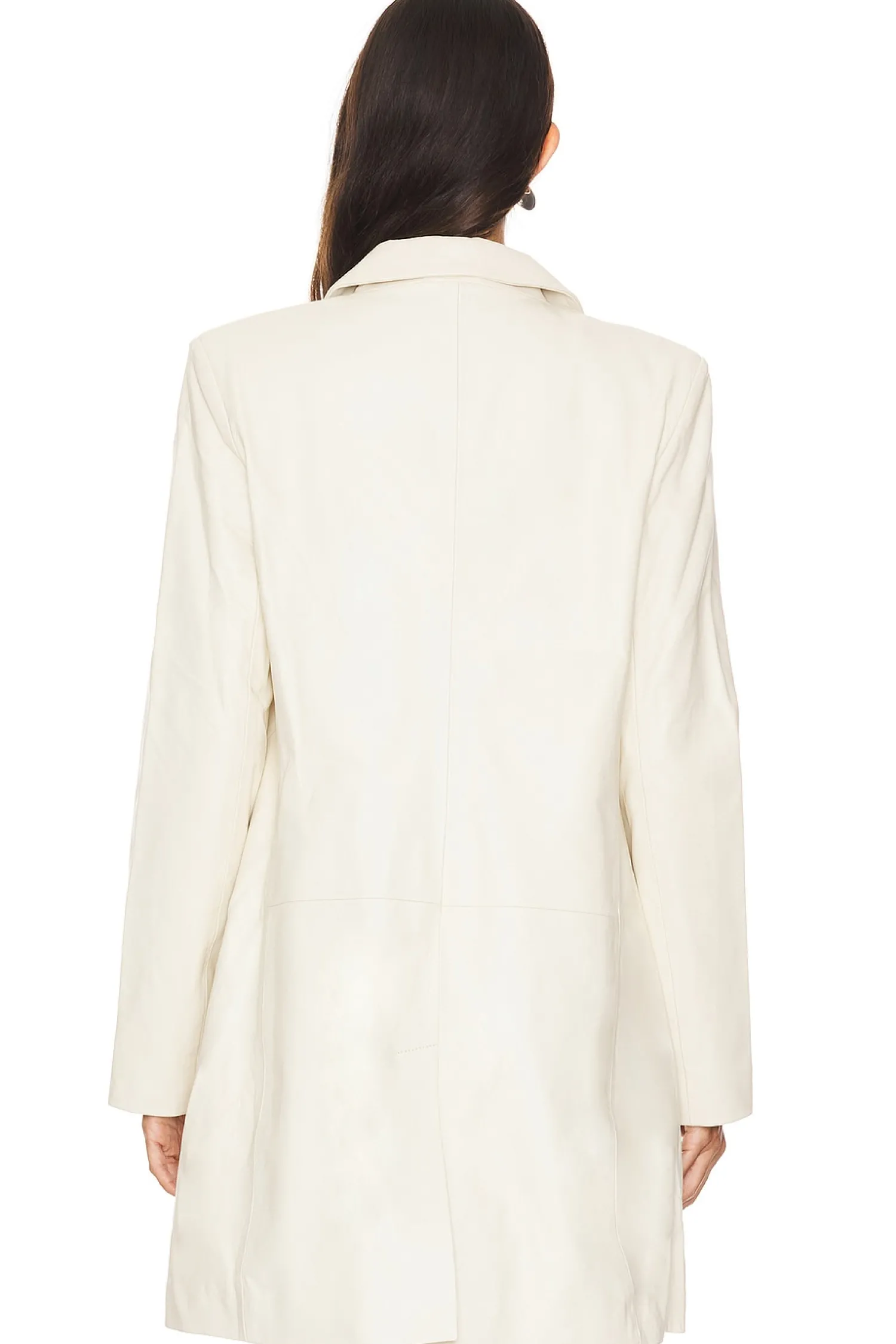 Women St. Agni Jackets & Coats>Leather Longline Jacket