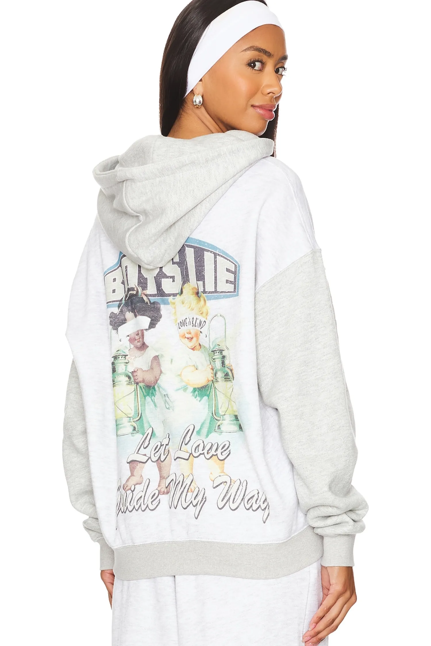 Women Boys Lie Loungewear>Let Love Guide My Way Terry Hoodie