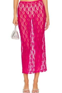 Women Lovers and Friends Matching Sets>Lia Sheer Skirt
